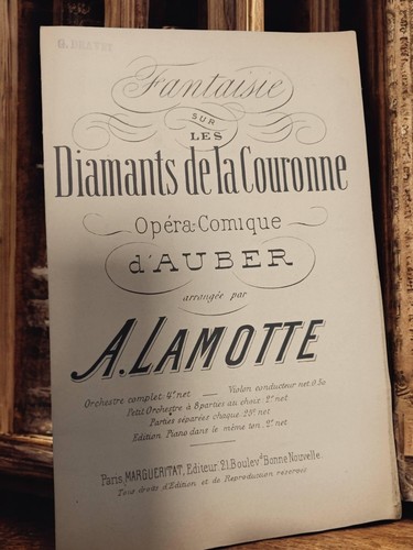 Ancien livret partitions - livret,