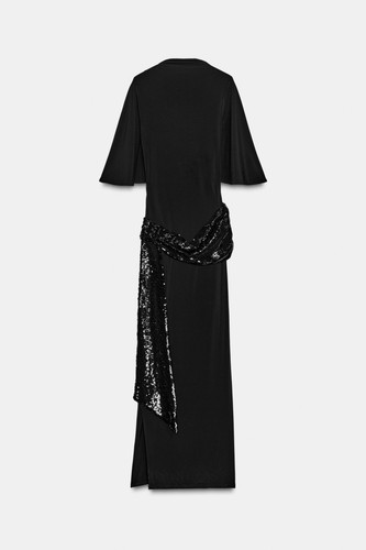 Zara sequin black waistcoat - sequin,