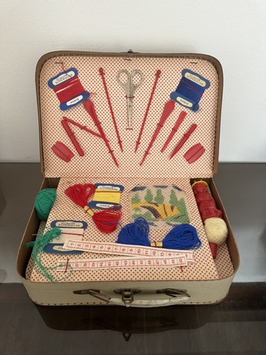 Ancienne valise couture - valise,
