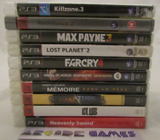 LOT 10 JEUX PS3 THE CLUB FRACTURE FARCRY 4 KILLZONE 3 MAX PAYNE 3 LOST PLANET 2