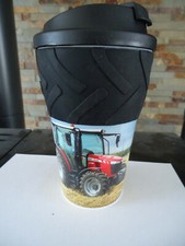 gourde/ gobelet / bouteille isotherme publicitaire tracteur massey ferguson