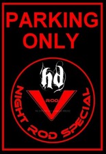 plaque " PARKING ONLY HARLEY