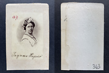 Johanna Jachmann-Wagner Vintage cdv albumen print.Johanna Jachmann-Wagner ou J
