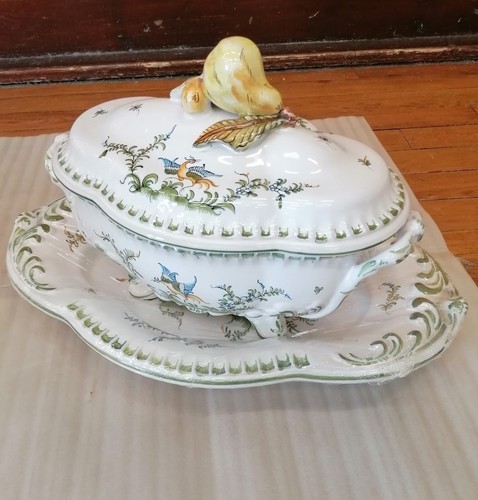 Soupière avec son plat