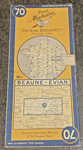 Carte michelin 70 - michelin,