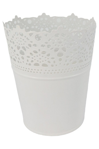 Ikea cache pot blanc métal - ikea,