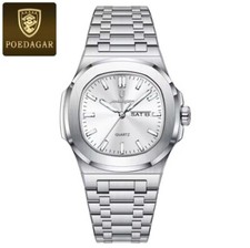 POEDAGAR Luxury Military Man Watch Square Waterproof