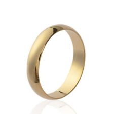 Bague alliance homme - classique - plaqué or 750 - anneau simple mariage
