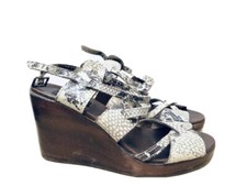 Chaussures sandales cuir motif python A.P.C pointure 36,5 / US 6,5 APC
