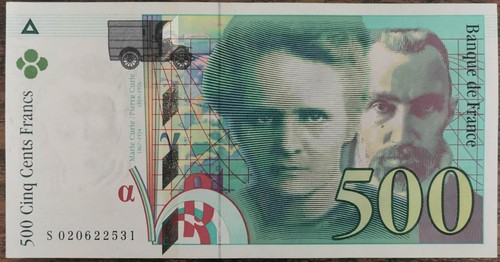 Billet 500 francs pierre et - francs,