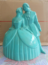 CÉRAMIQUE COUPLE GALANTS  SIGNEE SCULPTEUR GUIGNIER FERNAND 1902/1980 TERRA COTA