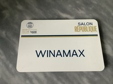 PSG Winamax plaque métal loge VIP sponsor Parc des Princes 7 x 11 cm