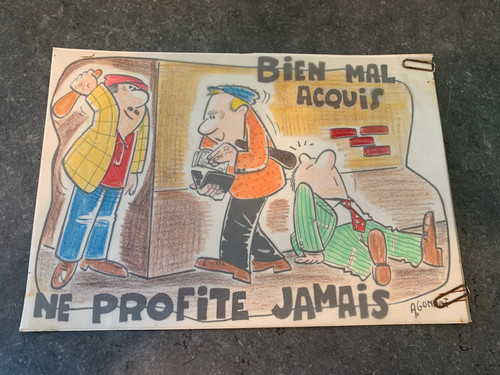 Dessin presse original - dessin, de