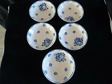 5 assiettes creuses demi