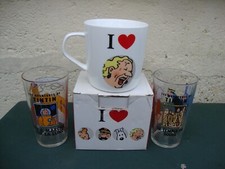 1 mug et 2 verres  TINTIN 1994