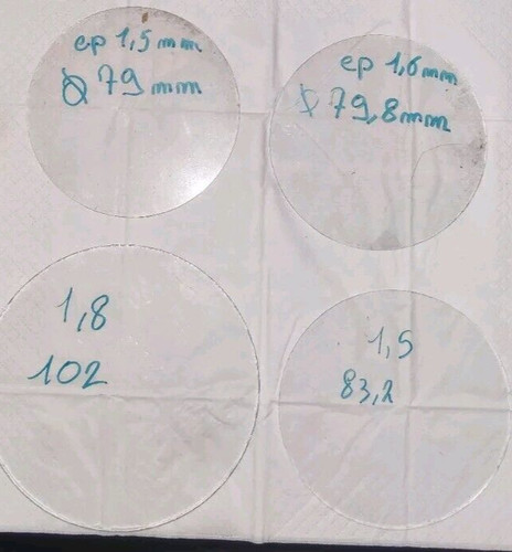 Verre plat pour pendules - plat,