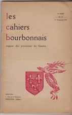 LES CAHIERS BOURBONNAIS  N° 20   1961  */*