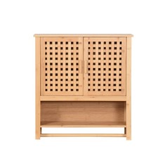 Armoire suspendue en bambou de style rotin pour salle de bain armoire murale ...