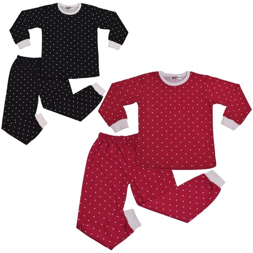 Pyjamas pois pour enfants - pyjamas,