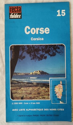 Carte routière foldex corse - carte,