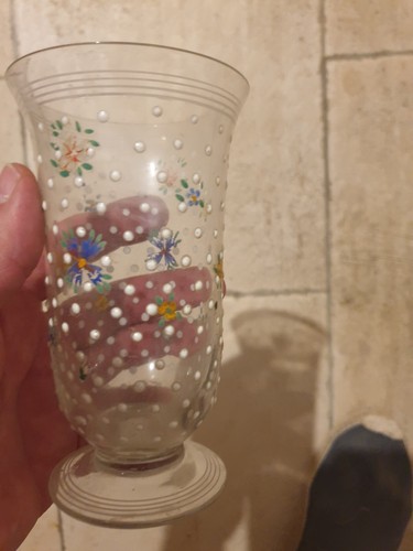 Verre emaille ancien - ancien, en