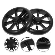  2 pièces roues de chariot à linge roues de chariot de courses roues de caddie