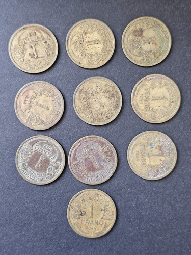 Lot 1 franc afrique - 10,