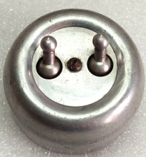 Double Interrupteur à Bascules Aluminium et Bakélite TBE