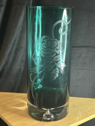 Vase cristal bohème vert - cristal,