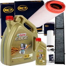Filtre Kit Lot + Castrol 5W30 Huile Convient pour BMW 1er E81 E87 3er E90 E91