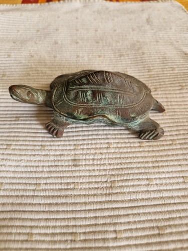 Ancienne tortue bronze - ancienne, en