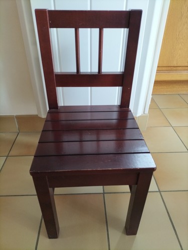 Chaise enfant vintage bois