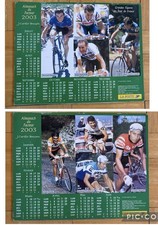 ALMANACH LA POSTE CALENDRIER LES CYCLiSTES