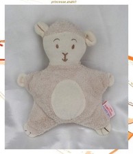 Doudou semi-plat mouton écru