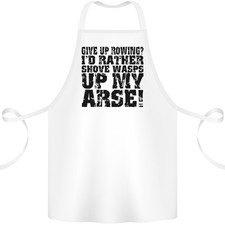 Abandonner L'Aviron ? Rameur De Bateau Coxman Tablier Drôle 100 % Bio