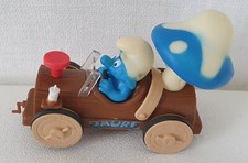 VOITURE CIRCUIT SCHTROUMPF  SMURF    PEYO TALBOT TOYS 1983