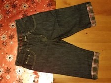 PRIMARK TURN UP CROPPED DARK JEANS  Size 6