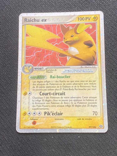 Carte pokémon raichu - pokémon, ex