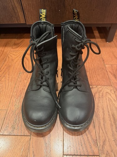 Martens black leather - black,