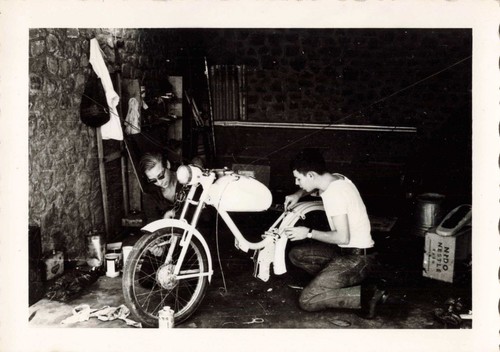 Ancienne photographie duo - ancienne, de