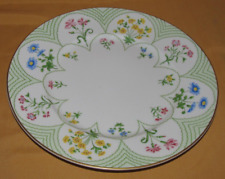 Assiette plate porcelaine Limoges Céralene Raynaud décor floral 27 cm