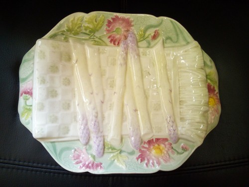 Plat asperges barbotine - plat,