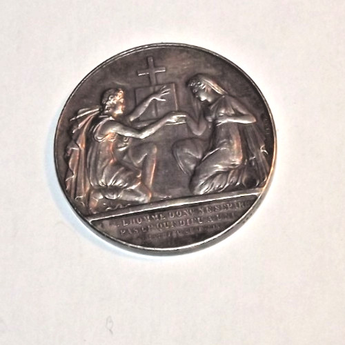 Ancienne médaille mariage - ancienne, de