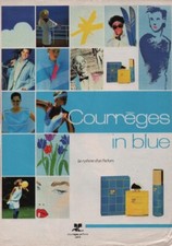 Publicité papier Parfum. Perfume ad. COURREGES in Blue 1986