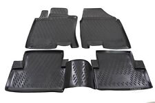 Tapis De Sol Caoutchouc À Bords Hauts Pour Nissan Qashqai J10 2007-2014 Noir