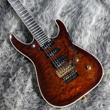 Jackson Pro Plus Series Soloist SLA3Q Ebony Fingerboard Amber Tiger Eye