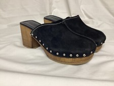 5TH AVENUE SABOT MULES EN DAIM NOIR POINTURE 41 (CF01/15/06-25M)