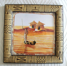 CADRE TABLEAU Le PIROGUIER de