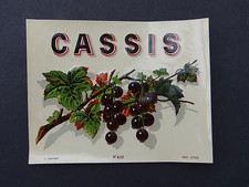 Ancienne étiquette CASSIS