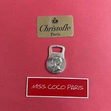 DÉCAPSULEUR CHRISTOFLE PUB RENAULT MÉTAL ARGENTÉ TRÈS BEL ÉTAT 8CM